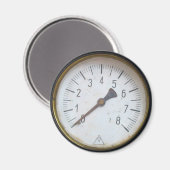 Aimant Ancien Compteur de pression du moteur à vapeur Dia (Recto/Verso)