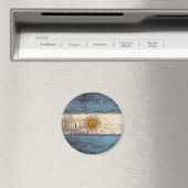 Aimant Ancien drapeau argentin en bois (In Situ (Lave-vaisselle))