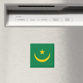 Aimant Ancien drapeau de Mauritanie (In Situ (Lave-vaisselle))