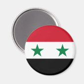 Aimant Ancien drapeau de Syrie (Recto/Verso)