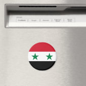 Aimant Ancien drapeau de Syrie (In Situ (Lave-vaisselle))