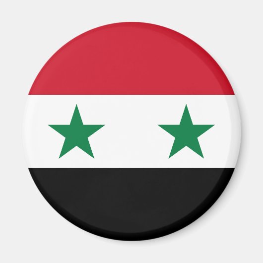 Aimant Ancien drapeau de Syrie (Devant)