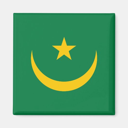 Aimant Ancien drapeau mauritanien (Devant)