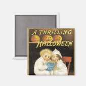 Aimant Ancien Halloween Ghost Story Enfants (Recto/Verso)