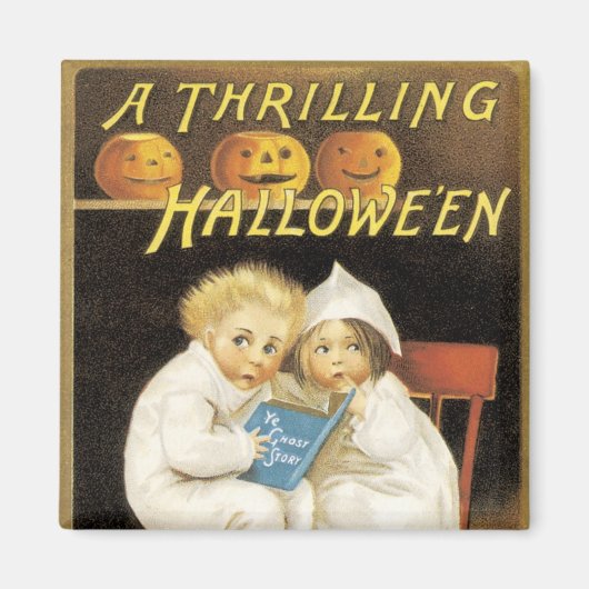 Aimant Ancien Halloween Ghost Story Enfants (Devant)
