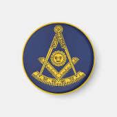Aimant Ancien Maître Freemason Carré et Compass Masonic (Devant)