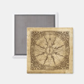 Aimant Ancien Rose Compass (Recto/Verso)