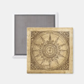Aimant Ancien Rose Compass (Recto/Verso)