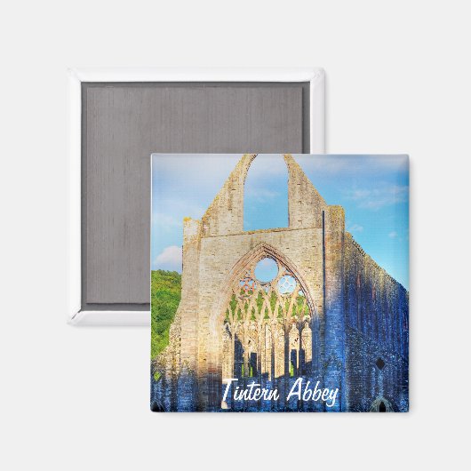 Aimant Ancienne abbaye de Tintern, monastère cistercien,  (Recto/Verso)