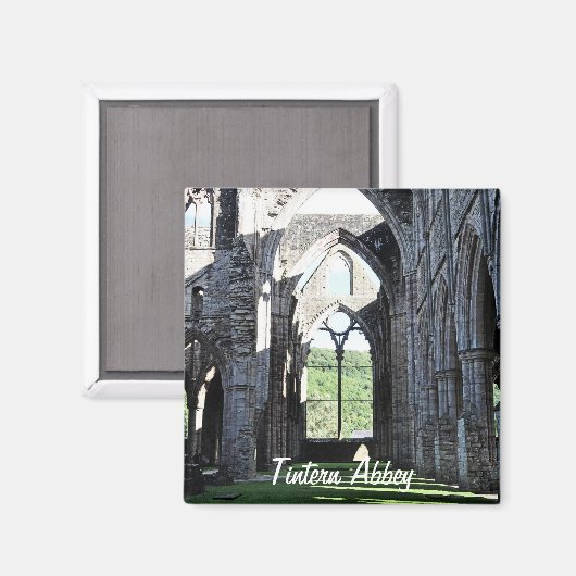 Aimant Ancienne abbaye de Tintern, monastère cistercien,  (Recto/Verso)