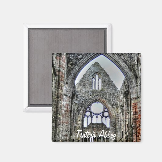 Aimant Ancienne abbaye de Tintern, monastère cistercien,  (Recto/Verso)