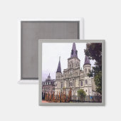 Aimant Ancienne cathédrale de JackSon Carré (Recto/Verso)