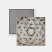 Aimant Ancienne gravure de l'étoile de David, Israël (Recto/Verso)