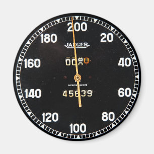 Aimant Ancienne jauge de compteur de vitesse de voiture v