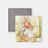 Aimant Ancienne Mme Rabbit (Petit Chaperon Rouge) (B Pott (Recto/Verso)