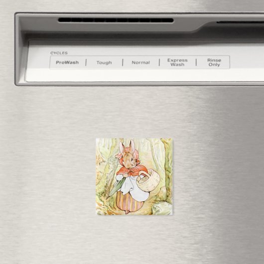 Aimant Ancienne Mme Rabbit (Petit Chaperon Rouge) (B Pott (In Situ (Lave-vaisselle))
