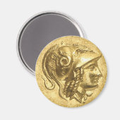 Aimant Ancienne pièce Athéna (Recto/Verso)