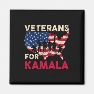 Aimant Anciens Combattants De Kamala American Flag Army S