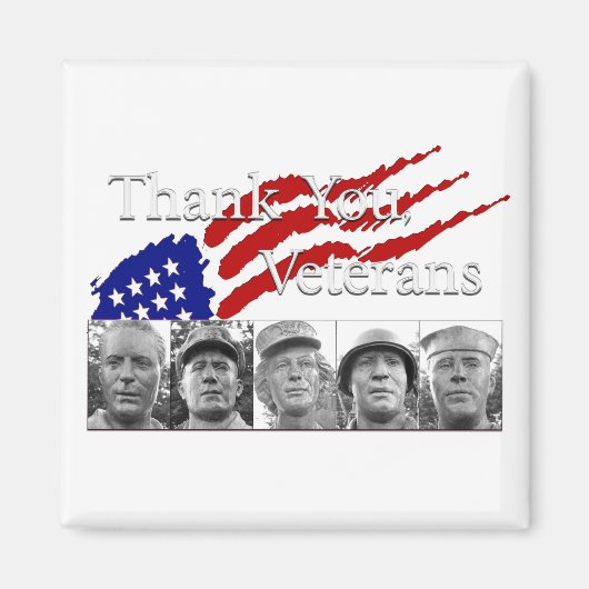 Aimant Anciens combattants Merci (Devant)