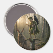 Aimant Ancient Druid Bard Fae Pixie with Pearl (Recto/Verso)