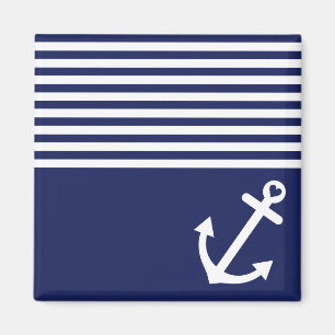 Aimant Ancre d'amour de bleu marine nautique