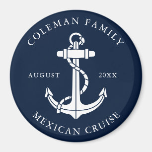 Aimant Ancre de bateau de croisière familiale nautique pe