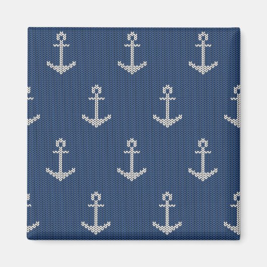 Aimant Ancre de la mer de Knit (Devant)