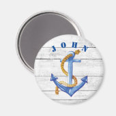 Aimant Ancre des bateaux amusants Personnalisé (Recto/Verso)