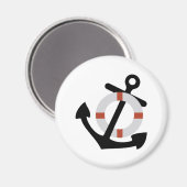 Aimant ancre et sauveteur (Recto/Verso)