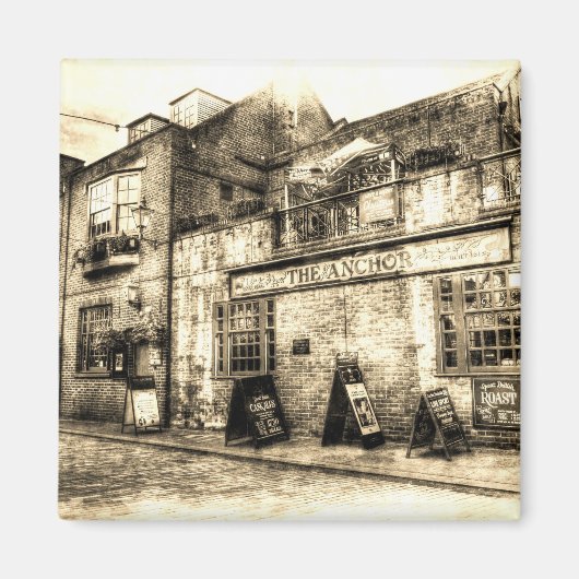 Aimant Ancre Pub London Vintage (Devant)