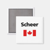 Aimant Andrew Scheer Canada Drapeau canadien Couleur clai (Recto/Verso)
