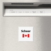 Aimant Andrew Scheer Canada Drapeau canadien Couleur clai (In Situ (Lave-vaisselle))