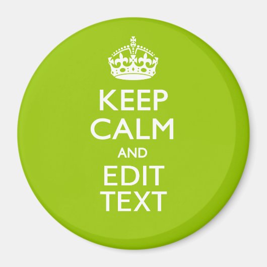 Aimant Android Green Keep Calm Have Your (Devant)