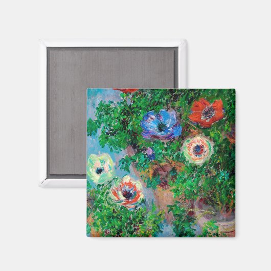 Aimant Anémone, Monet (Recto/Verso)