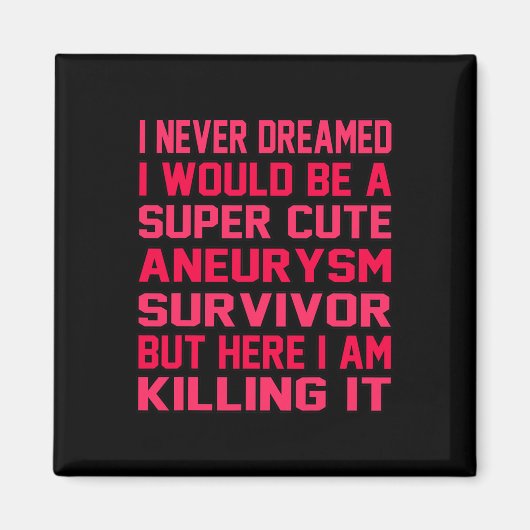 Aimant Aneurysme cérébral mignon Survivant Mois de sensib (Devant)