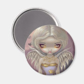 Aimant "Ange à Lilac" (Recto/Verso)