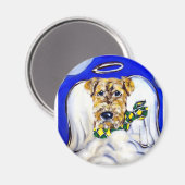 Aimant Ange Airedale Terrier (Recto/Verso)