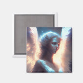 Aimant Ange bleu mystique (Recto/Verso)