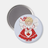 Aimant Ange canadien (Recto/Verso)