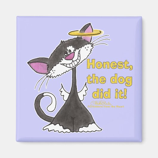 Aimant Ange de chat (Devant)