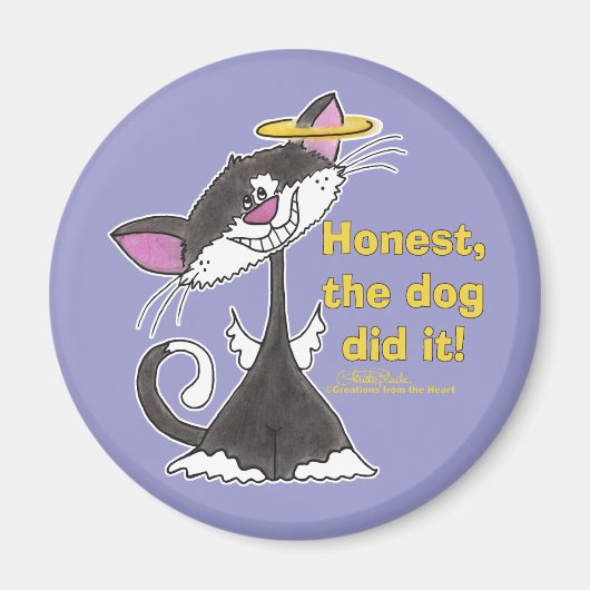 Aimant Ange de chat (Devant)