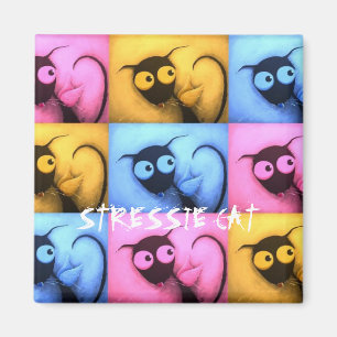 Aimant Ange de chat de Stressie