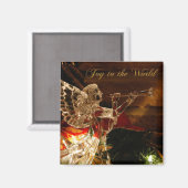 Aimant ange de cristal Joie au monde (Recto/Verso)