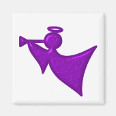 Aimant Ange de Noël pourpre (Devant)