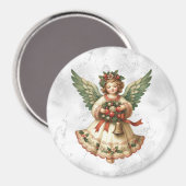 Aimant Ange de Noël Vintage (Recto/Verso)