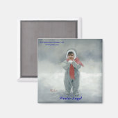 Aimant Ange d'hiver (Recto/Verso)