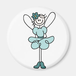 Aimant Ange féerique dans l'aimant turquoise