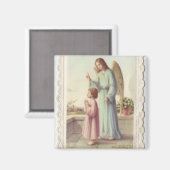 Aimant Ange gardien et enfant (Recto/Verso)