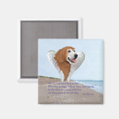 Aimant Ange Golden Retriever (Recto/Verso)