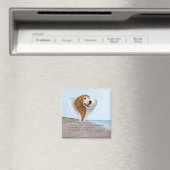 Aimant Ange Golden Retriever (In Situ (Lave-vaisselle))